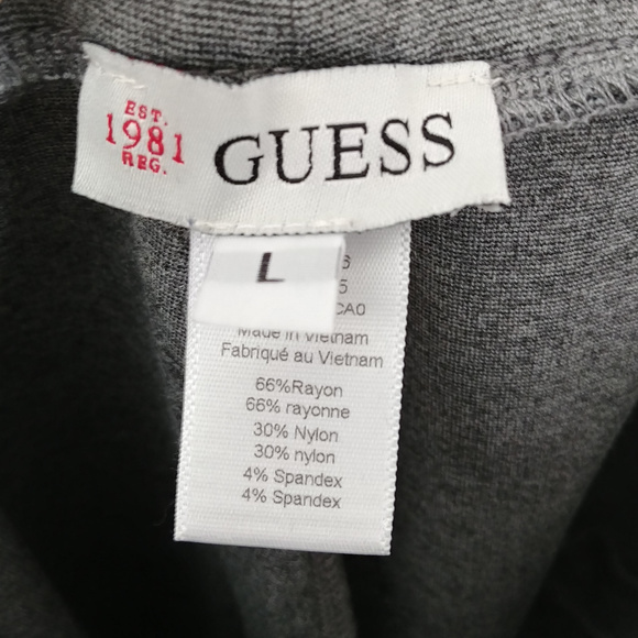 Guess Anja Gold Zipper Ponte Leggings Pants Large - Picture 8 of 8